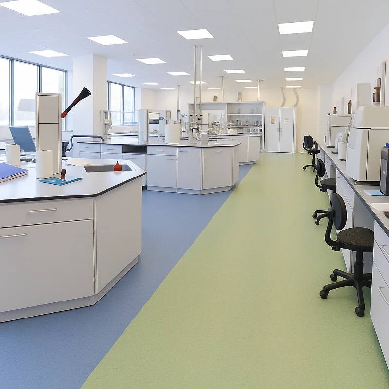 Hospital Vinyl Flooring in Laboratories