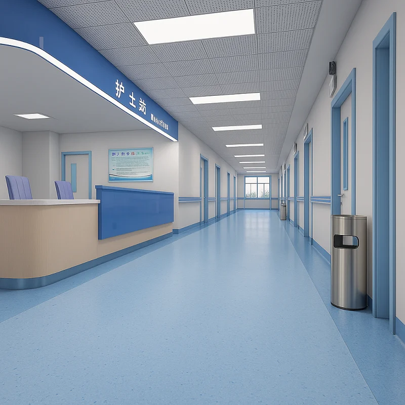 Hospital Vinyl Flooring in Reception