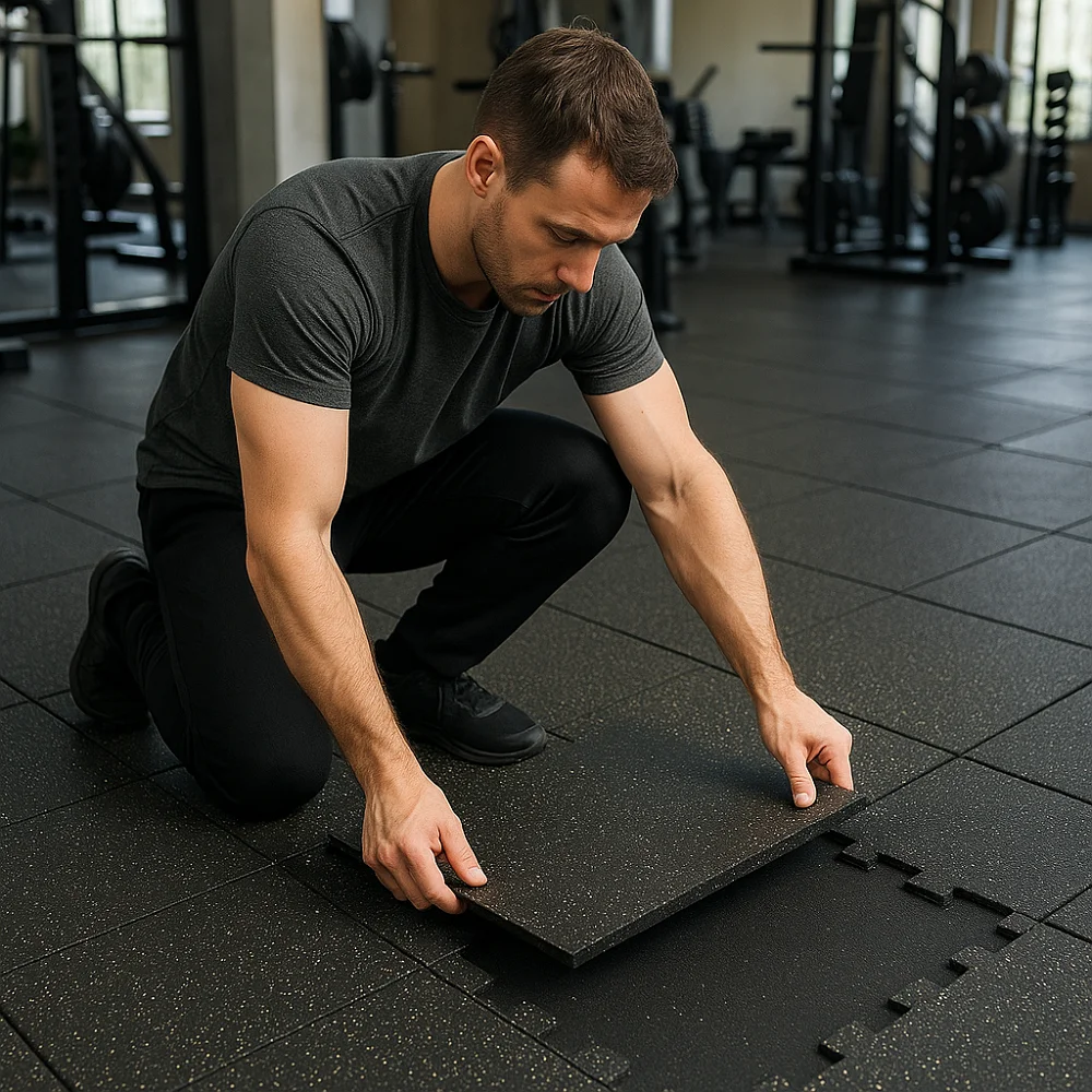 Rubber Flooring Installing