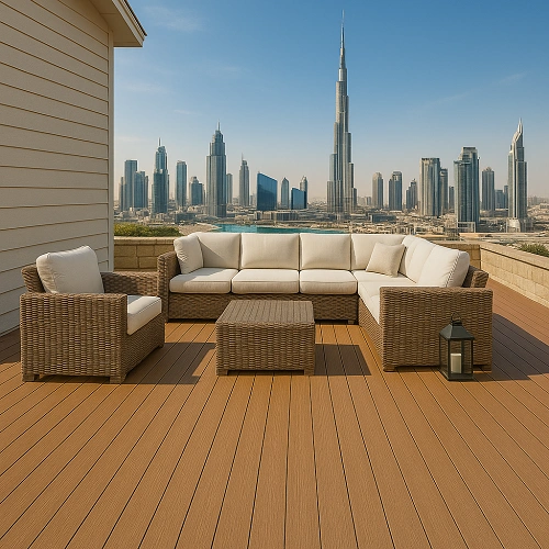 WPC Flooring in outdoor space