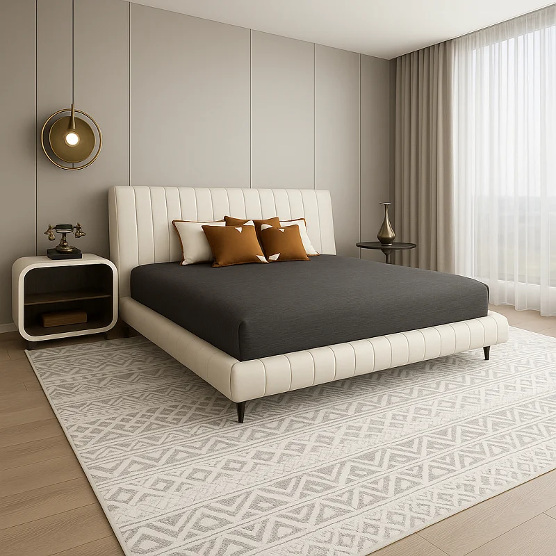 سجاد المنطقة في غرفة النوم