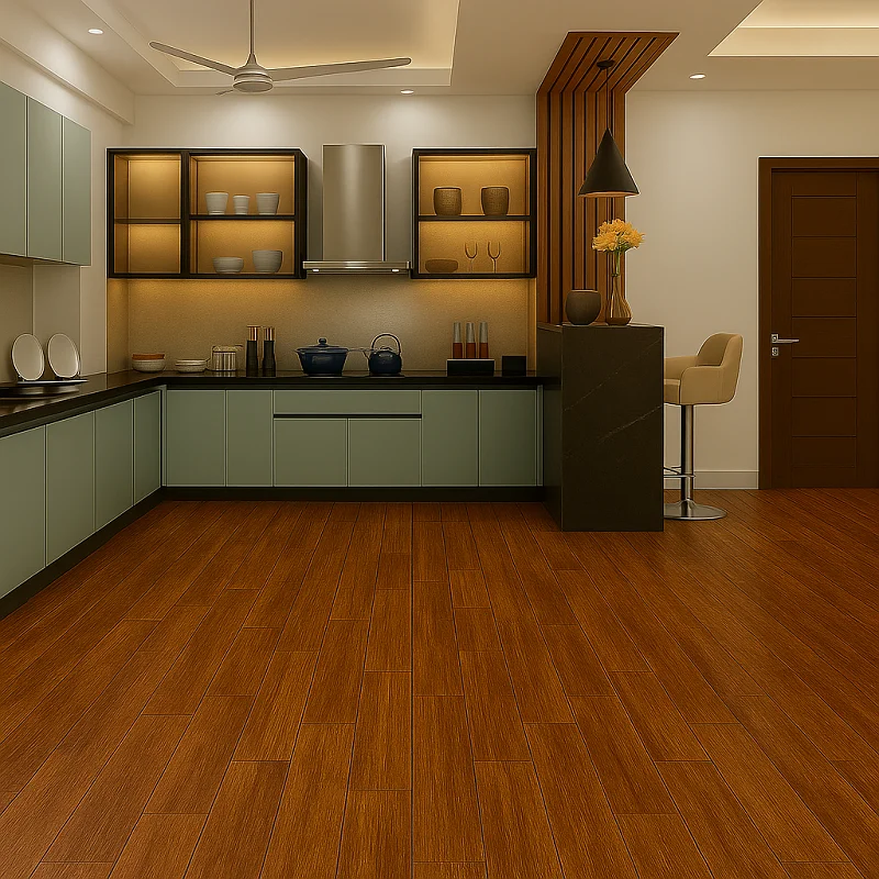 Bamboo Flooring in Kitchen