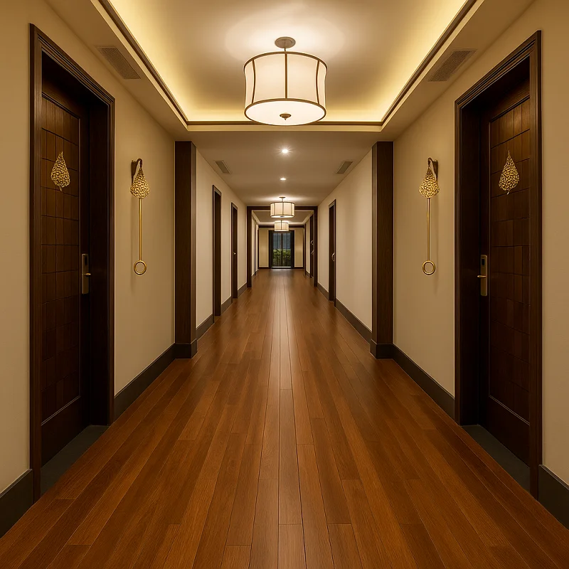 أرضيات الفينيل التجارية في الممرات