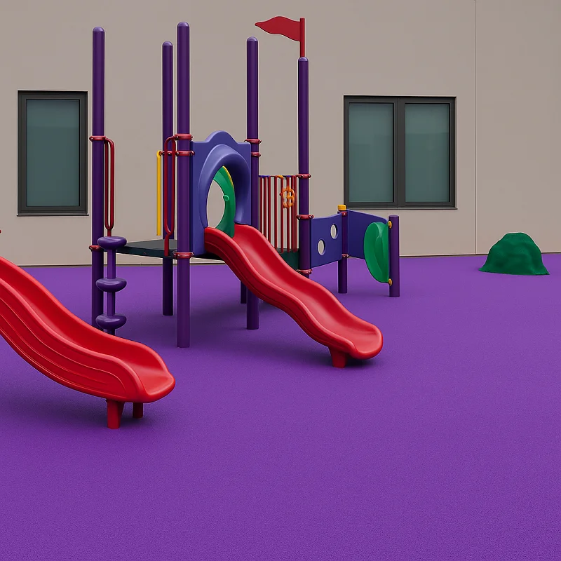 EPDM Flooring in School