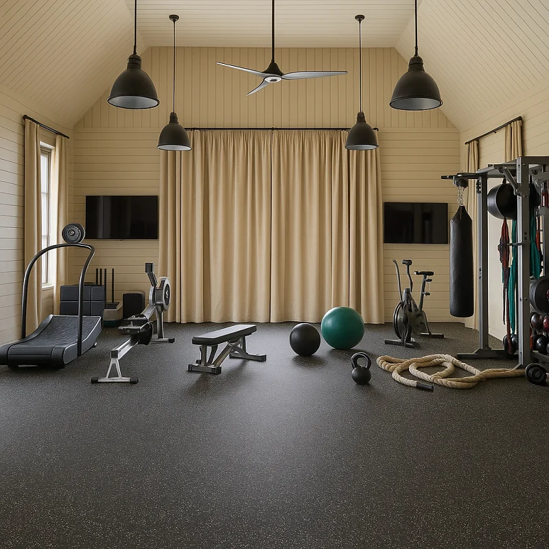 Gym Flooring in Home