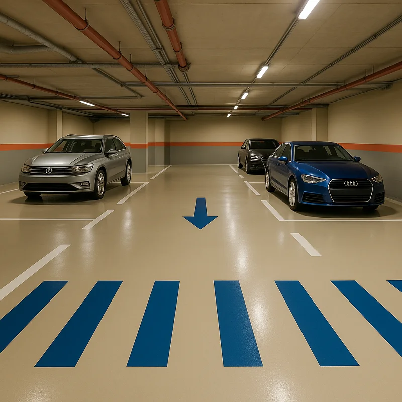 Parking Flooring in Apartment