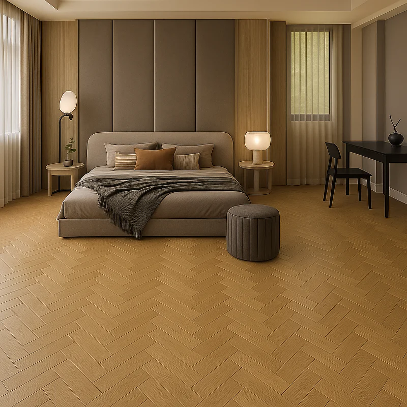 Parquet Flooring in Bedroom