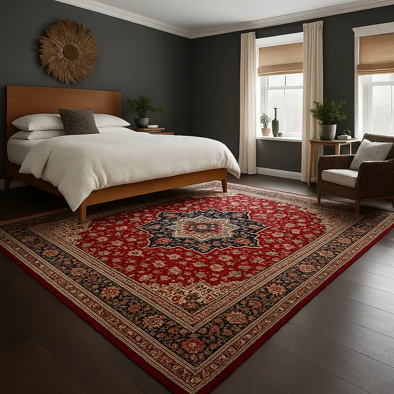 Persian Rugs in Bedroom