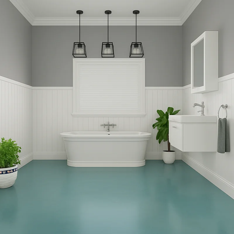 الأرضيات الراتنجية في الحمام