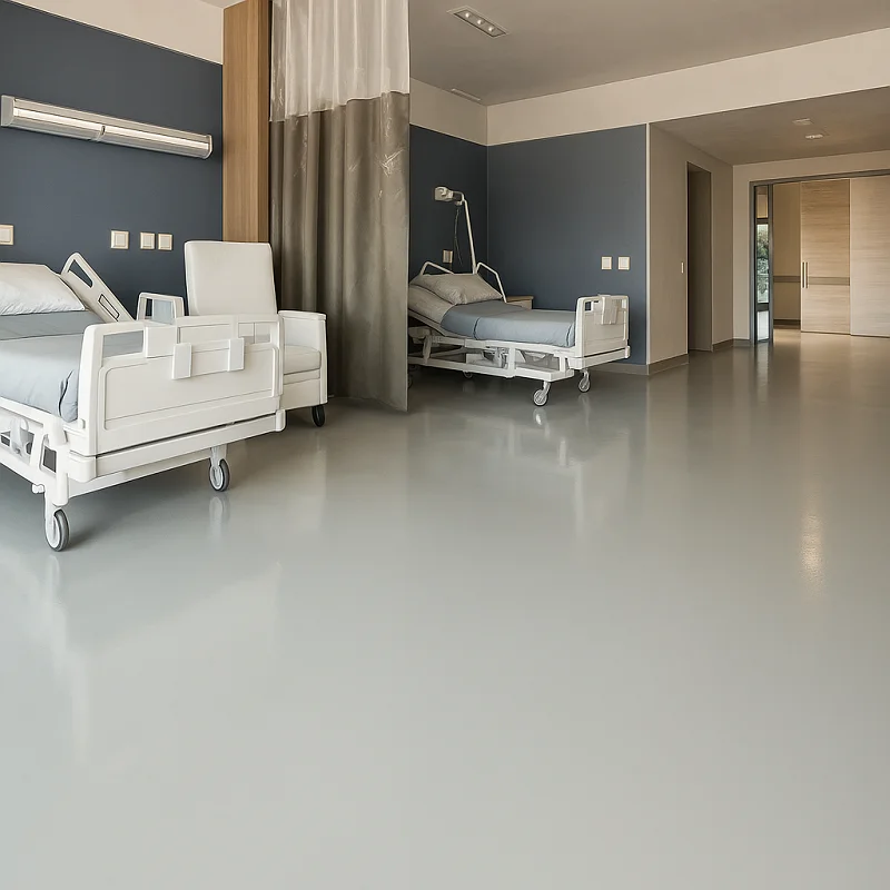 الأرضيات الراتنجية في المستشفيات