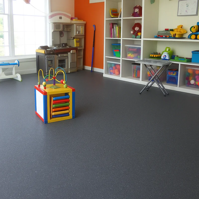 Rubber Flooring in Kids Room