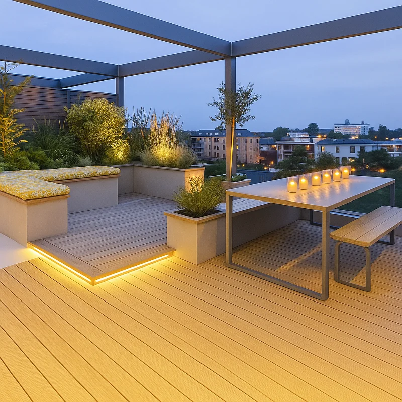 أرضيات WPC في المساحات التجارية