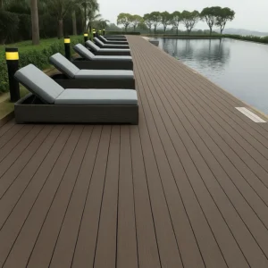 WPC Flooring in Pool Side