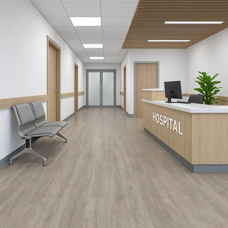 الأرضيات الخشبية في المستشفى