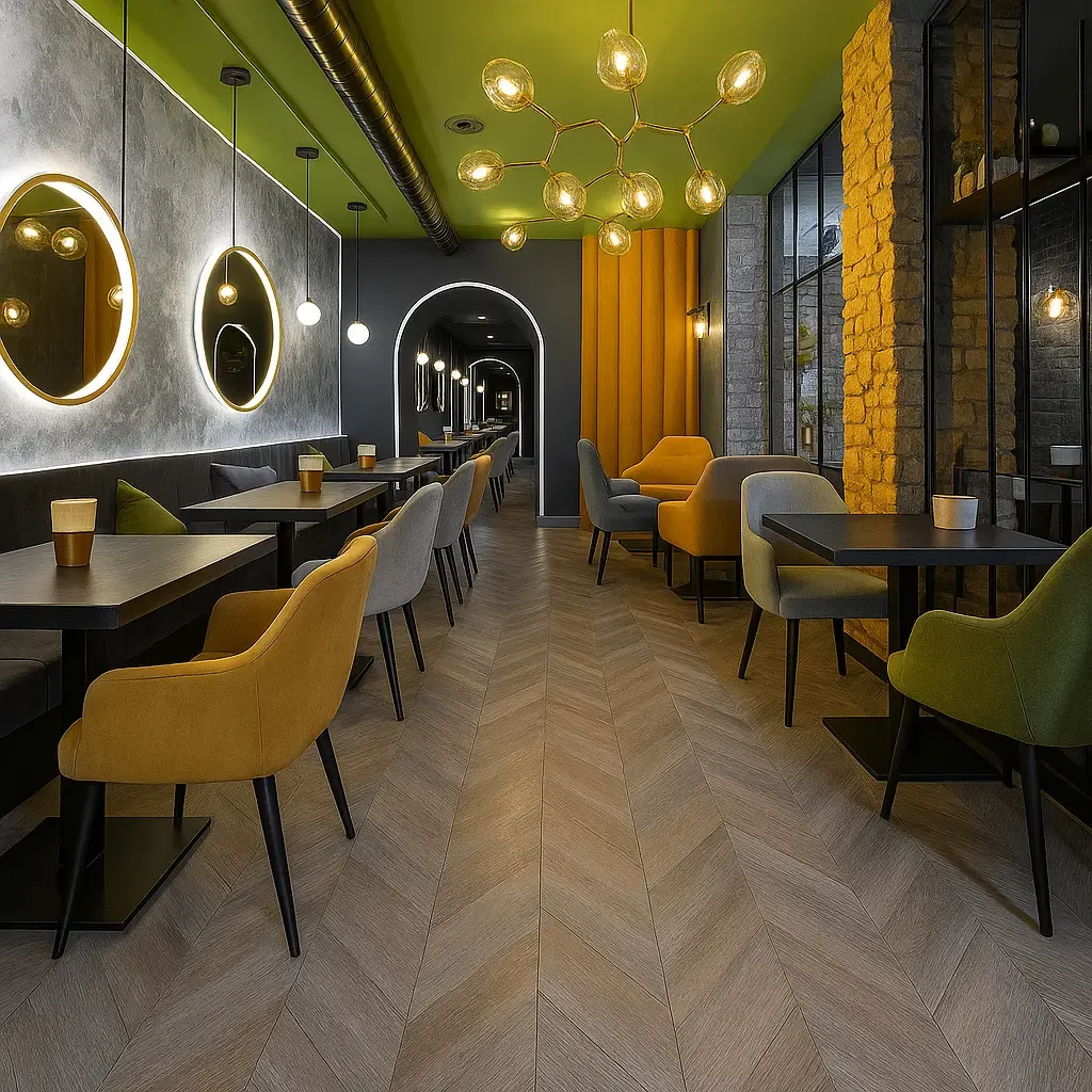 Commercial Herringbone Flooring 1