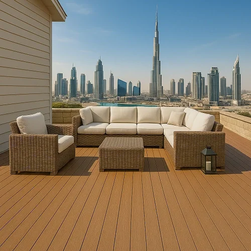 WPC Flooring in outdoor space