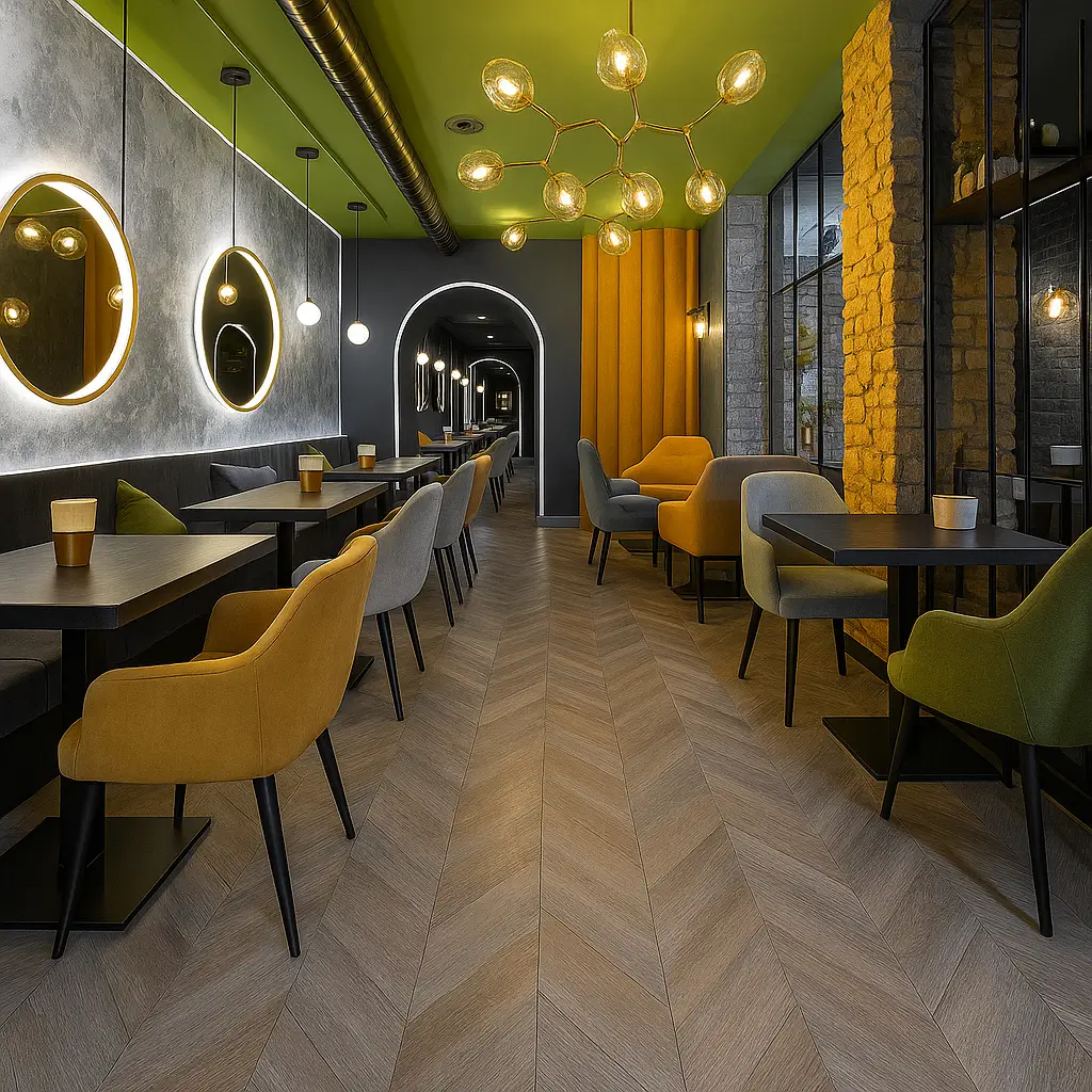 Commercial Herringbone Flooring 1