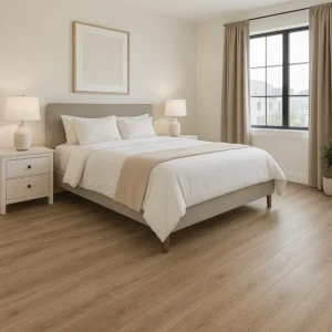 Oak Flooring in Bedroom