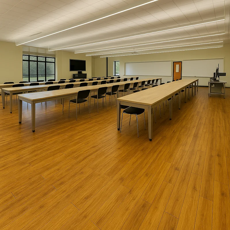 Bamboo Flooring in Classroom