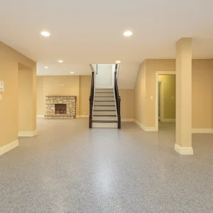 Epoxy Floor Coating in Basement