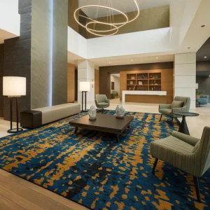 Hand Tufted Rug in Hotel