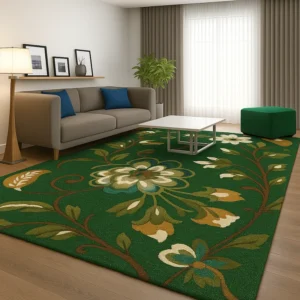 Hand Tufted Rug in Living Room