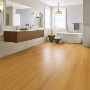 Hardwood Flooring in Bathroom