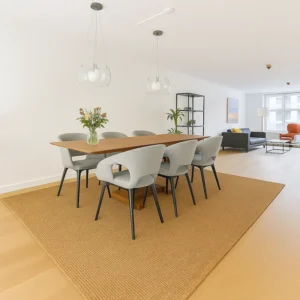 Jute Carpet in Dining Room