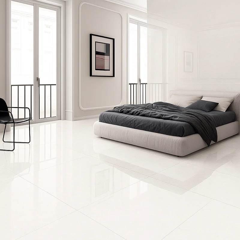 Porcelain Tiles in Bedroom
