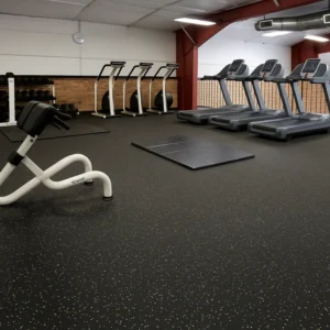 Rubber Flooring in Gym