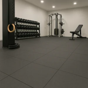 Rubber Flooring in Home Gym