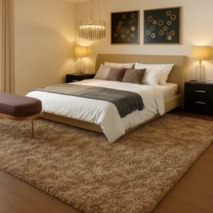 Shaggy Rugs in Bedroom