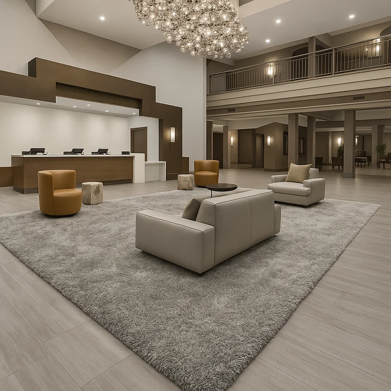 Shaggy Rugs in Hotel