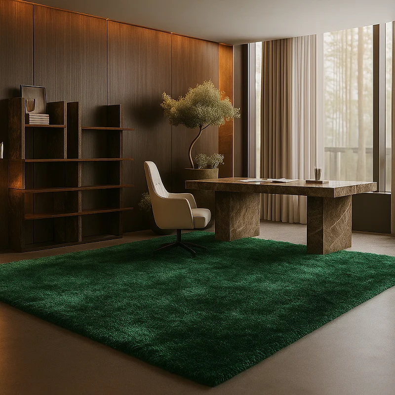 Shaggy Rugs in Office