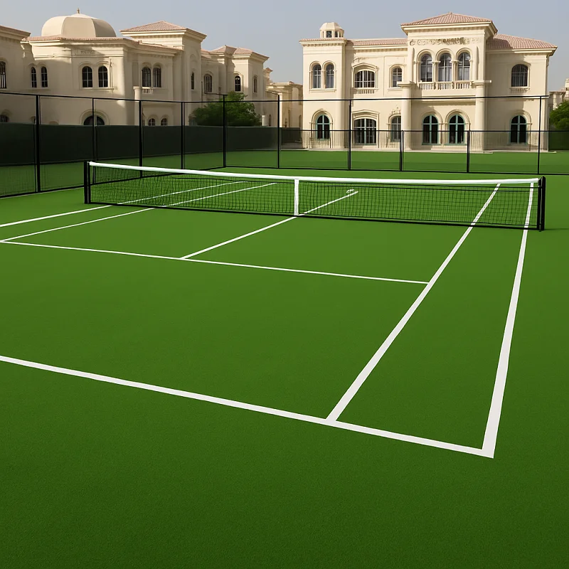 Sports Artificial Grass in Tennis Court