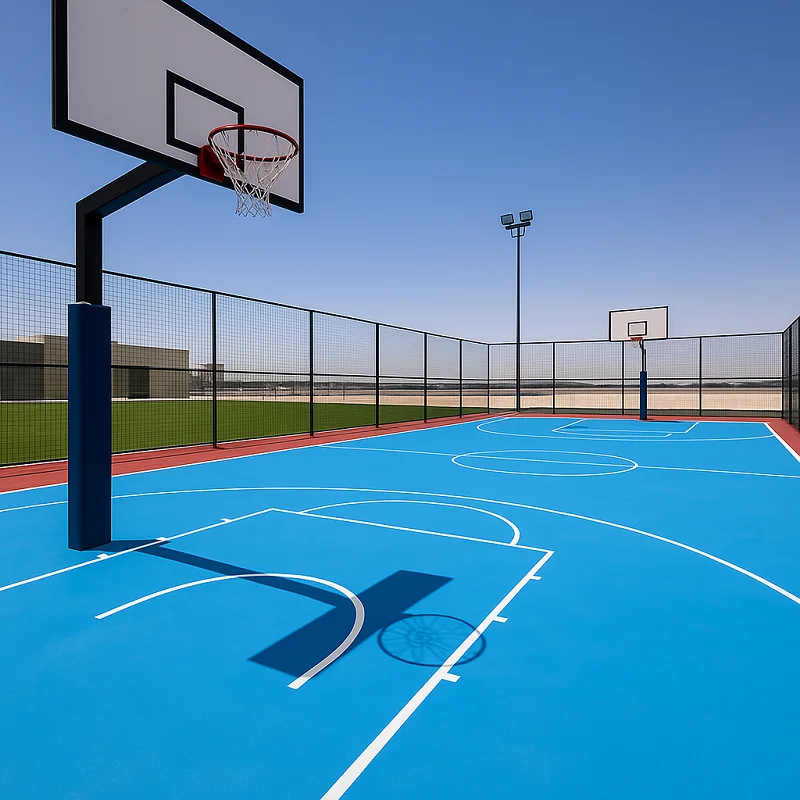 Outdoor Sports Vinyl Flooring in Basketball