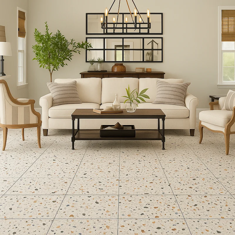 Terrazzo Tiles in Living Room