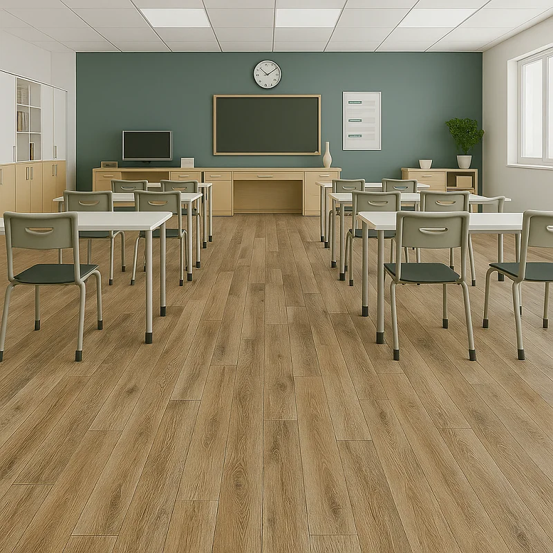 Vinyl Tiles in Class Room
