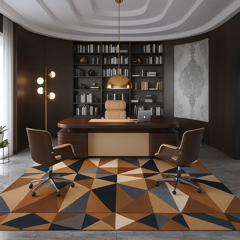 Hand Tufted Carpet in Office