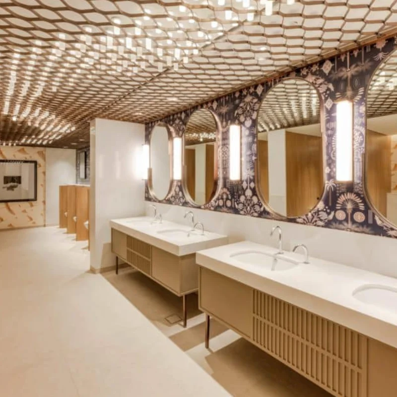 Bathroom Flooring in Shopping Mall