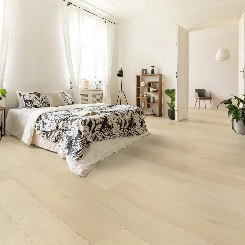 Beige Flooring in Bedroom