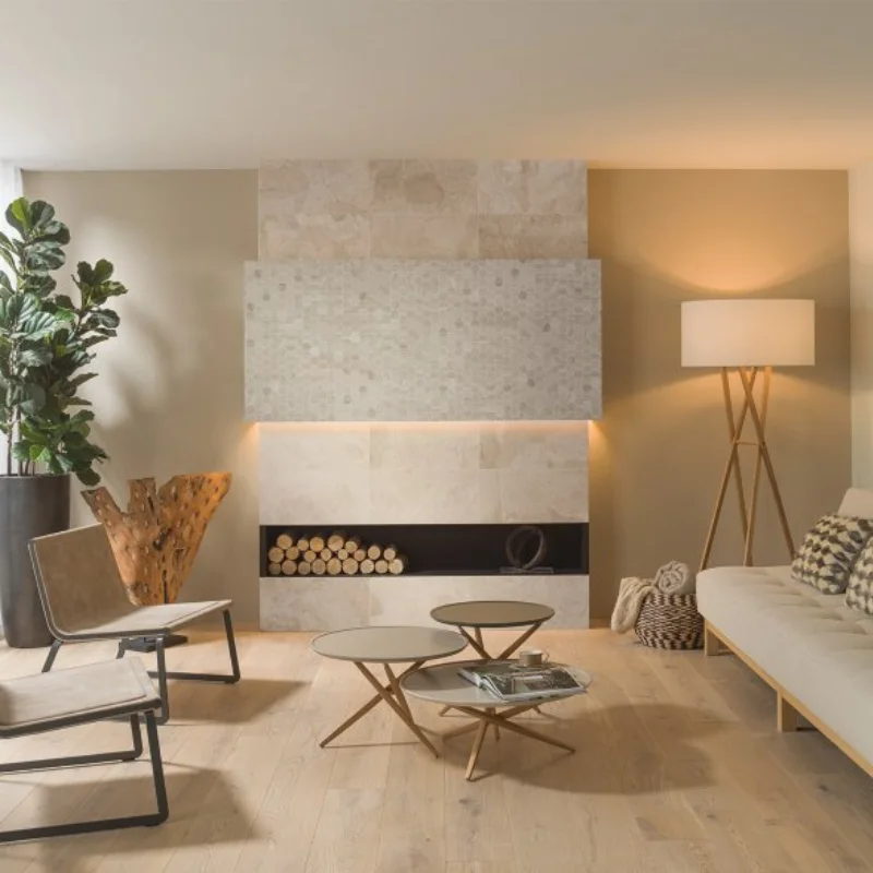 Beige Flooring in Living Room