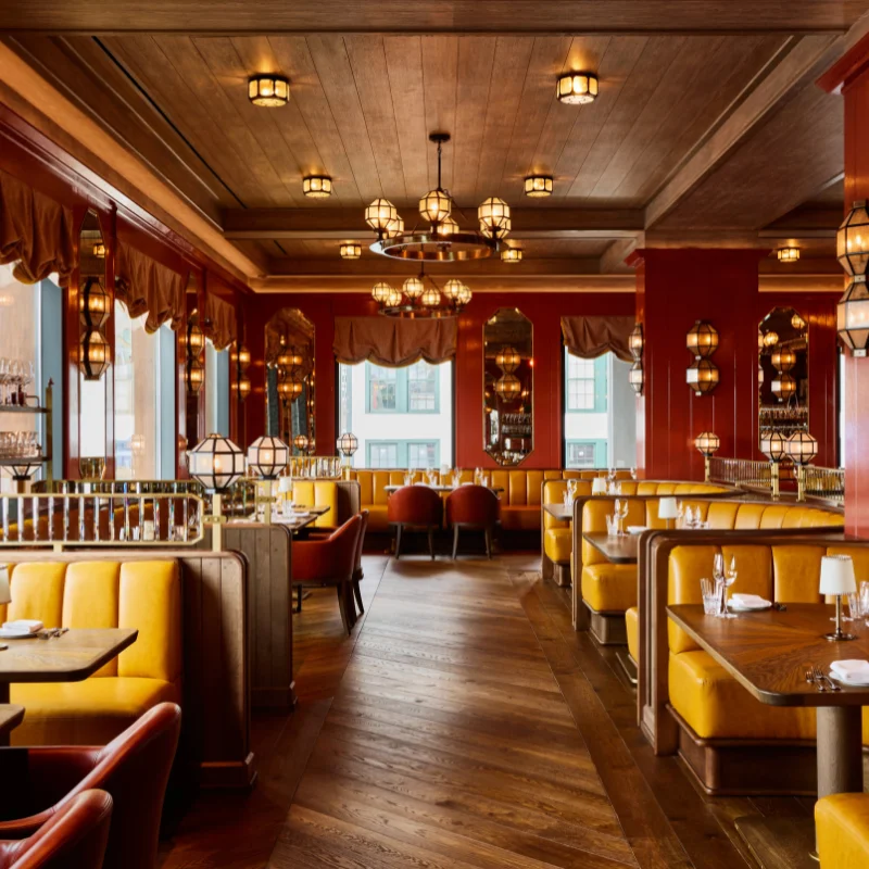 Brown Flooring in Restaurants