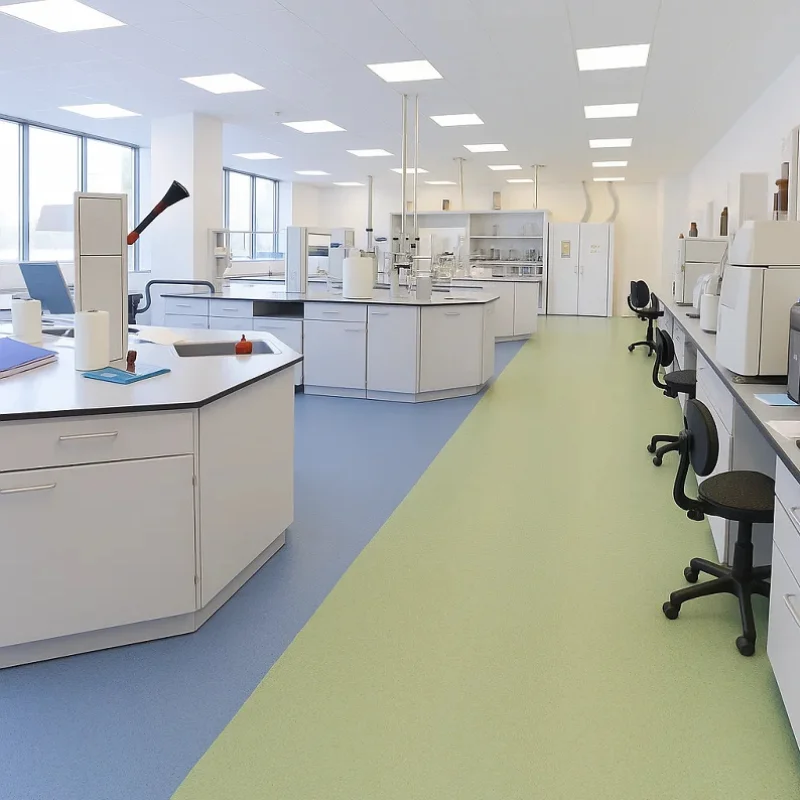 Clinics Vinyl Flooring in Laboratories