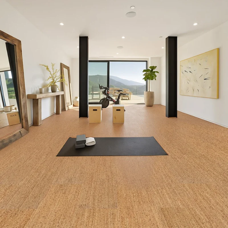 Cork Flooring in Gym