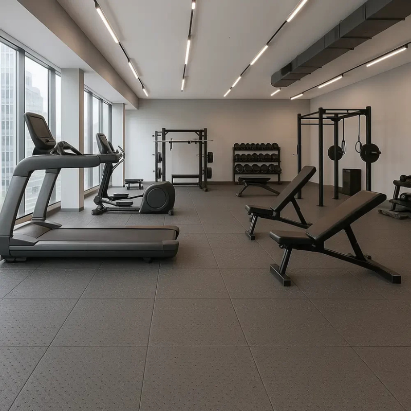 Dotted Mats in Fitness Centers