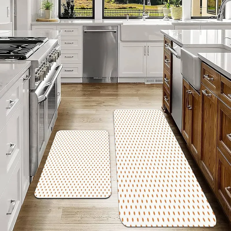Dotted Mats in Kitchen