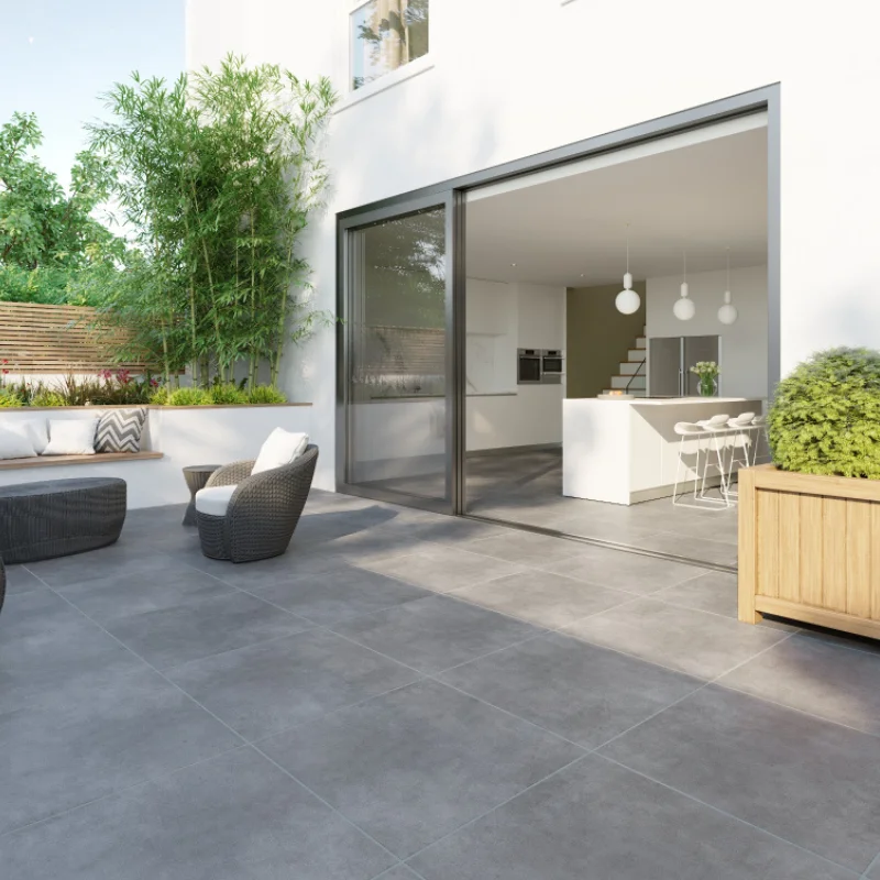 Grey Flooring in Outdoor Covered Areas