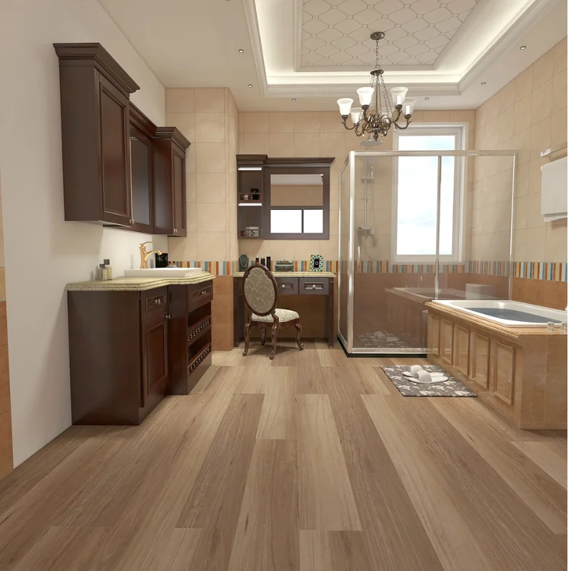 Hybrid Flooring in Bathroom