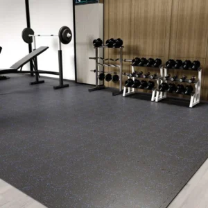 Interlocking Rubber Floor Tiles in Fitness Rooms
